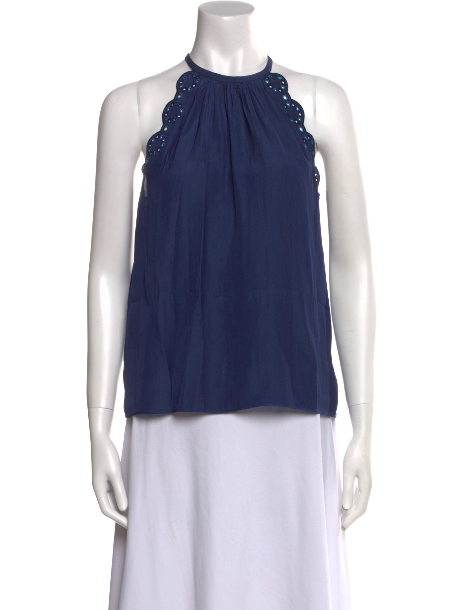 Ramy Brook Mock Neck Sleeveless Blouse w/ Tags