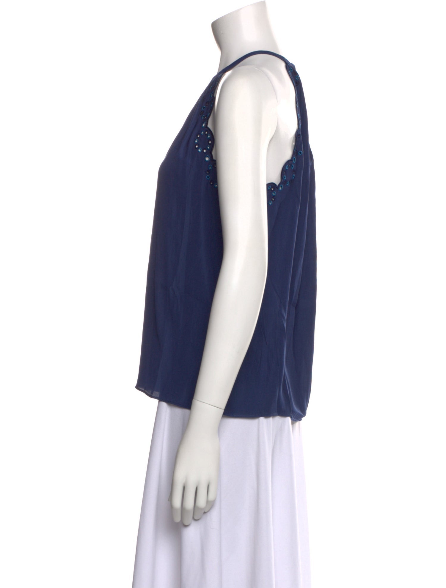 Ramy Brook Mock Neck Sleeveless Blouse w/ Tags