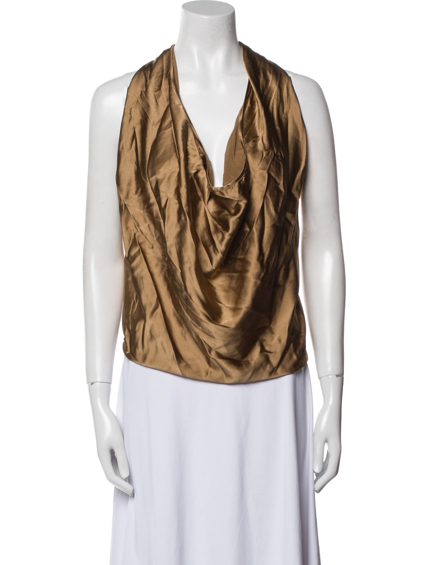 Ramy Brook Silk Cowl Neck Top