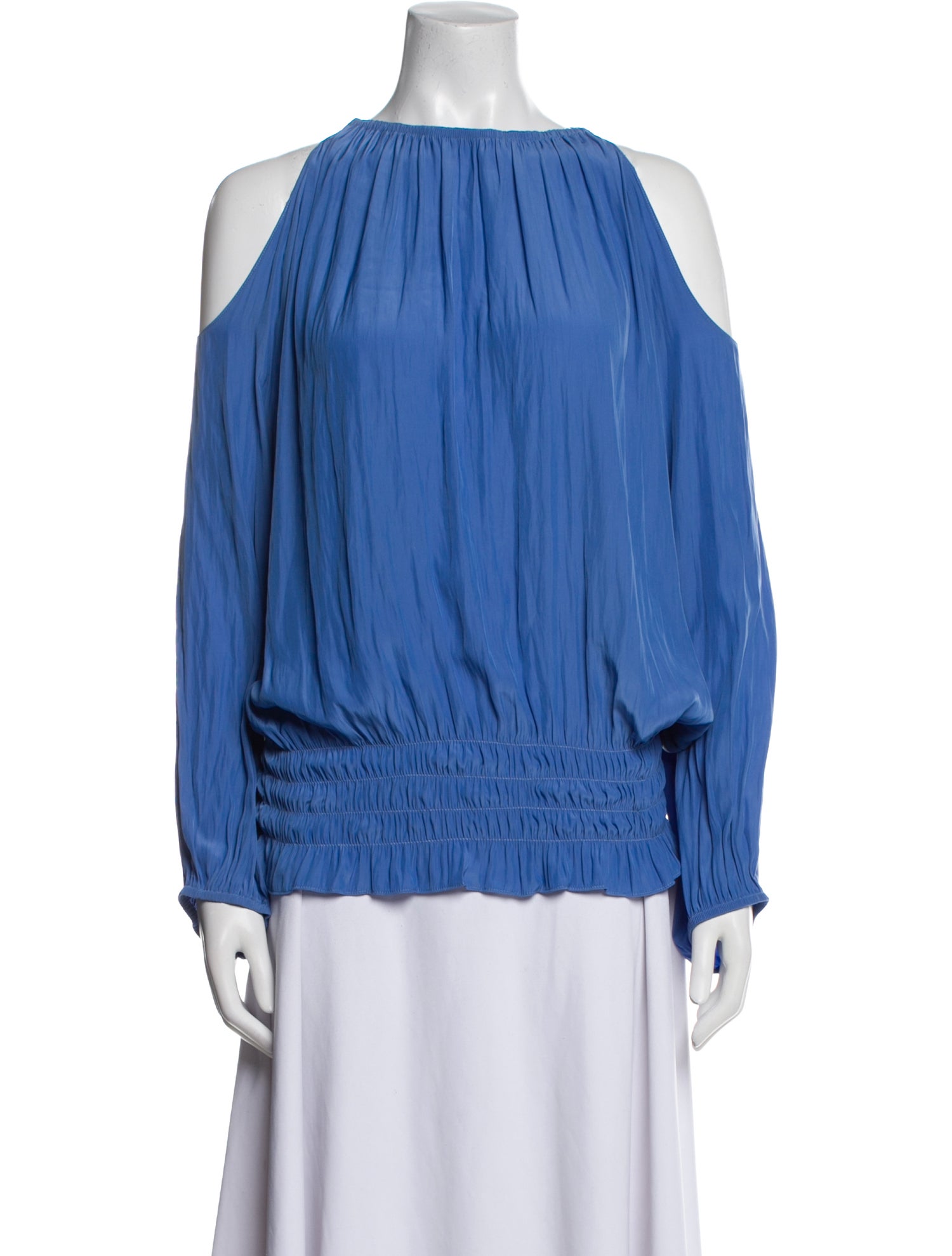Ramy Brook Crew Neck Long Sleeve Blouse