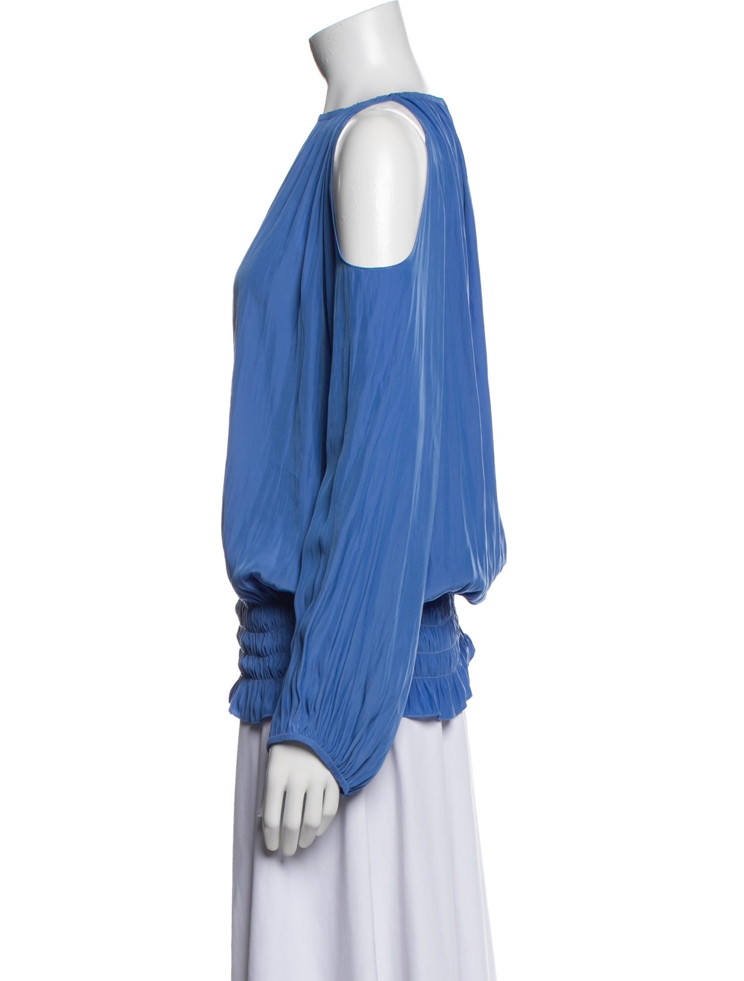 Ramy Brook Crew Neck Long Sleeve Blouse