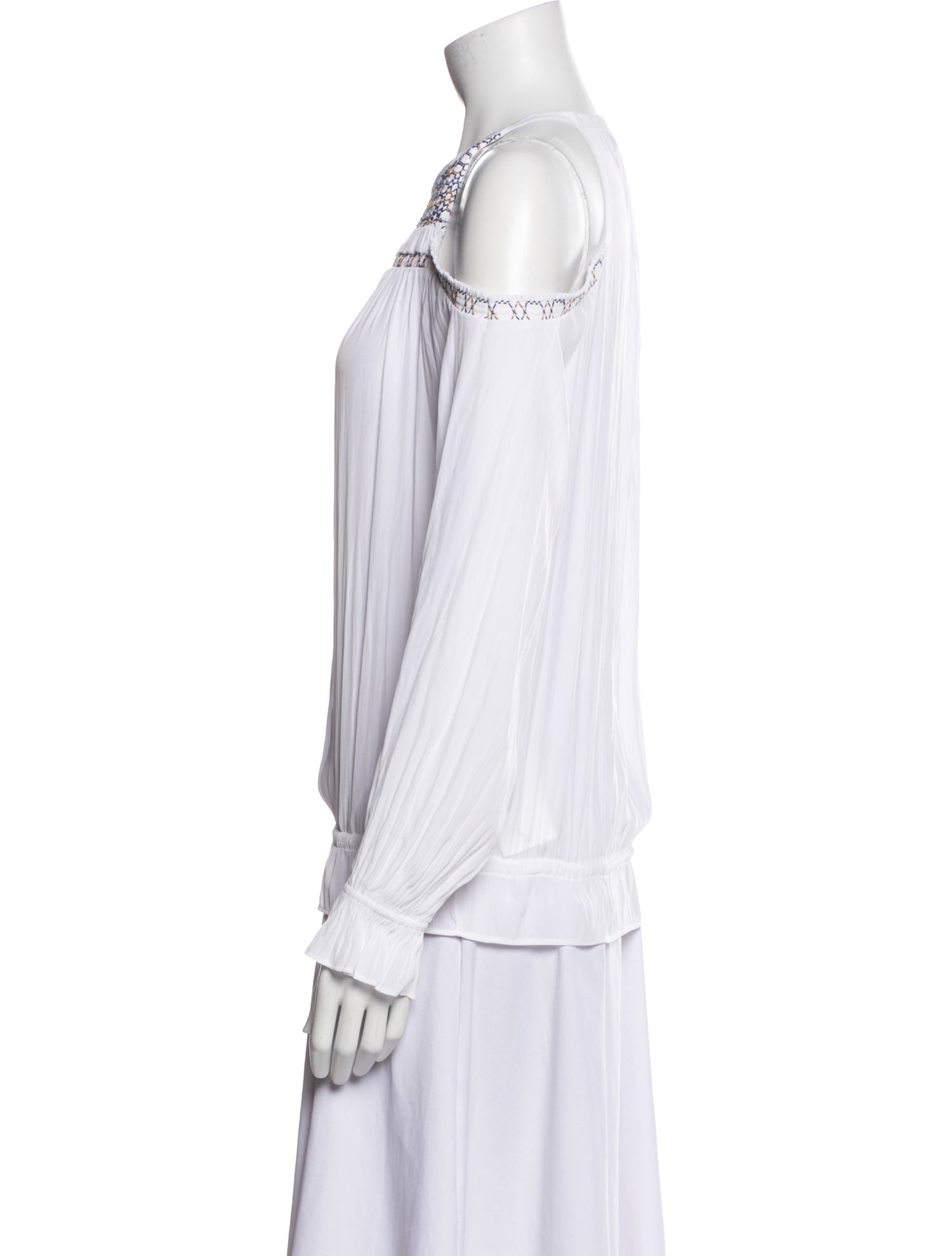 Ramy Brook Off-The-Shoulder Long Sleeve Blouse