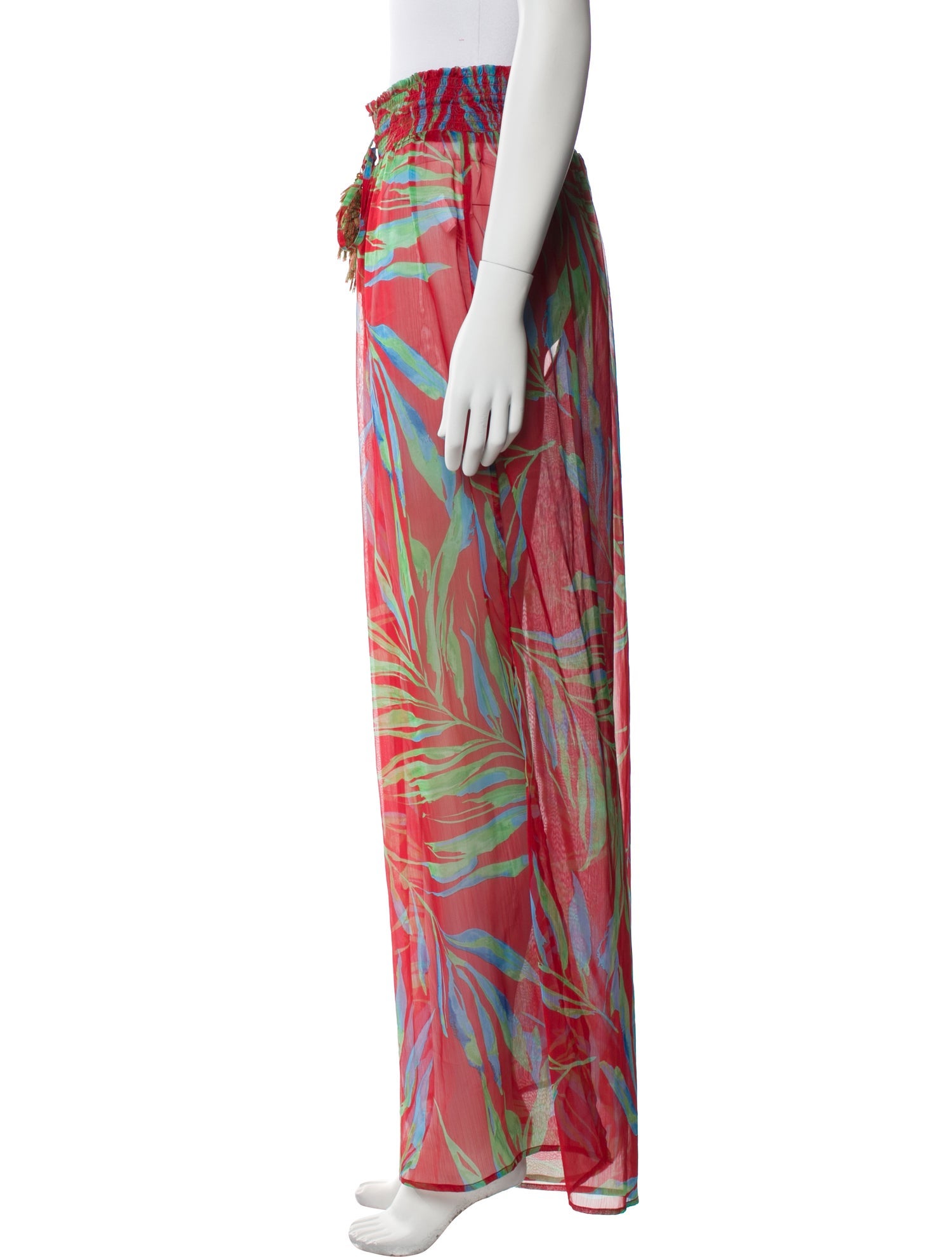 Ramy Brook Printed Tassel Accents Sweatpants