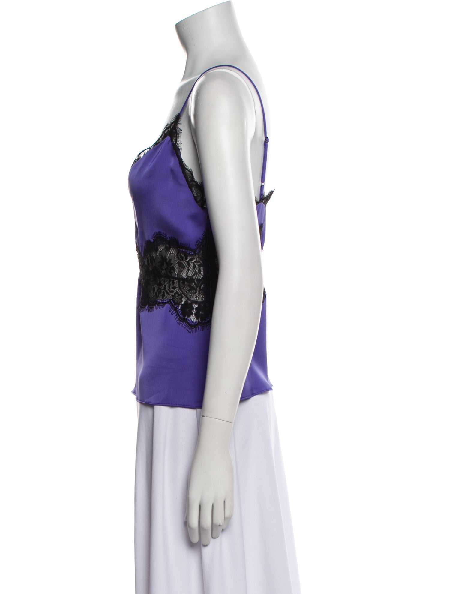 Ramy Brook Lace Pattern V-Neck Crop Top