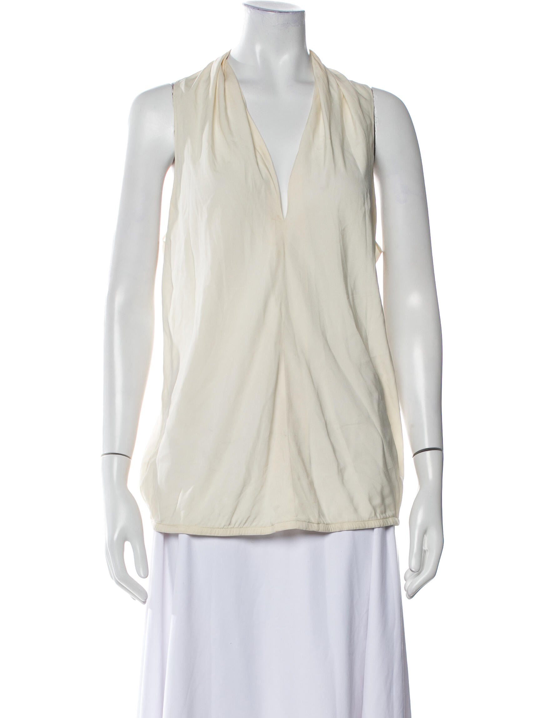 Ramy Brook Silk V-Neck Blouse