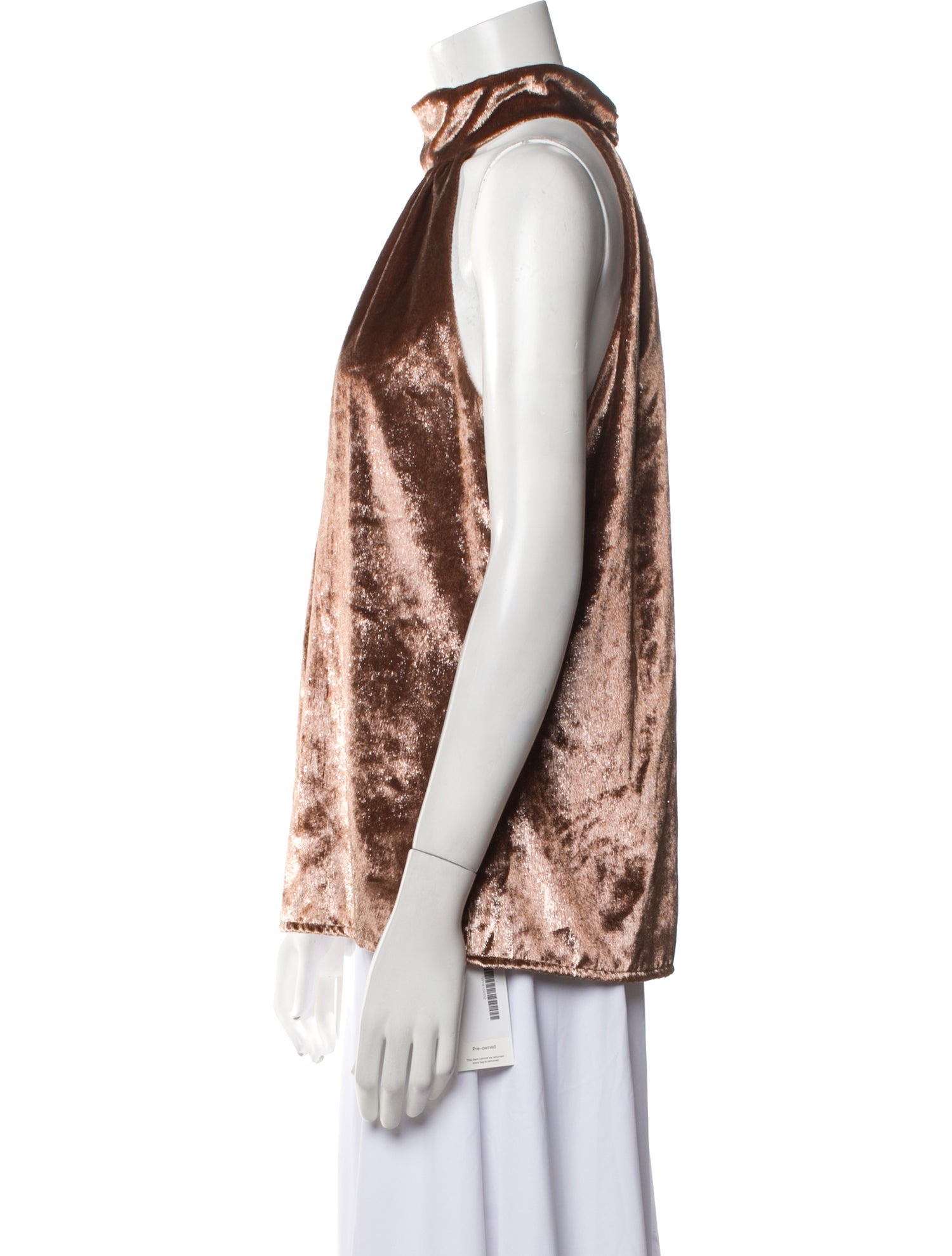 Ramy Brook Mock Neck Sleeveless Blouse