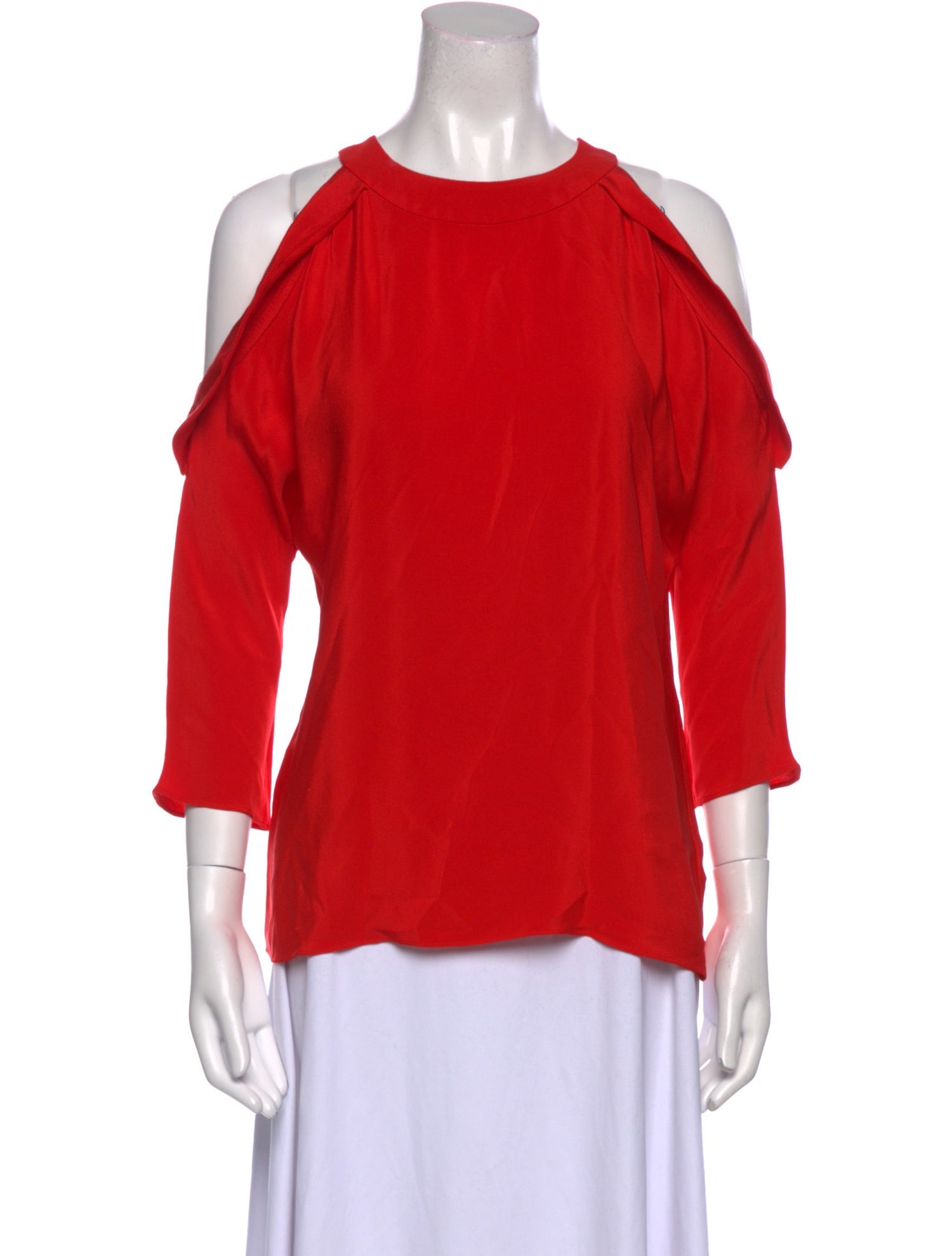 Ramy Brook Silk Crew Neck Blouse