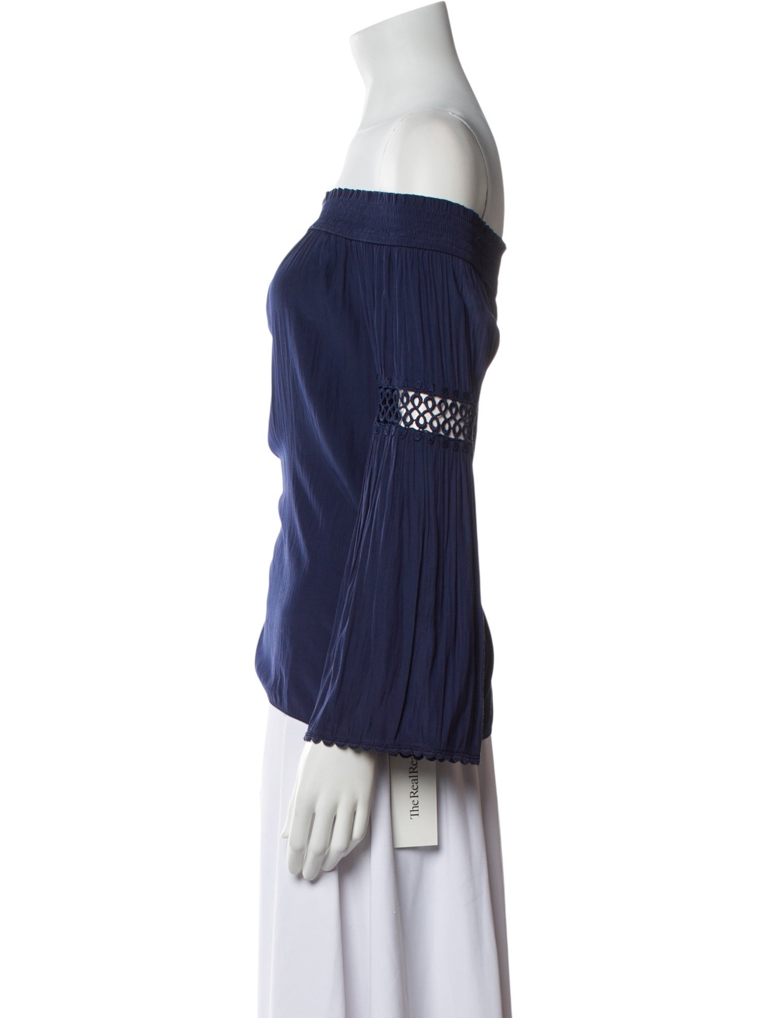 Ramy Brook Off-The-Shoulder Long Sleeve Blouse