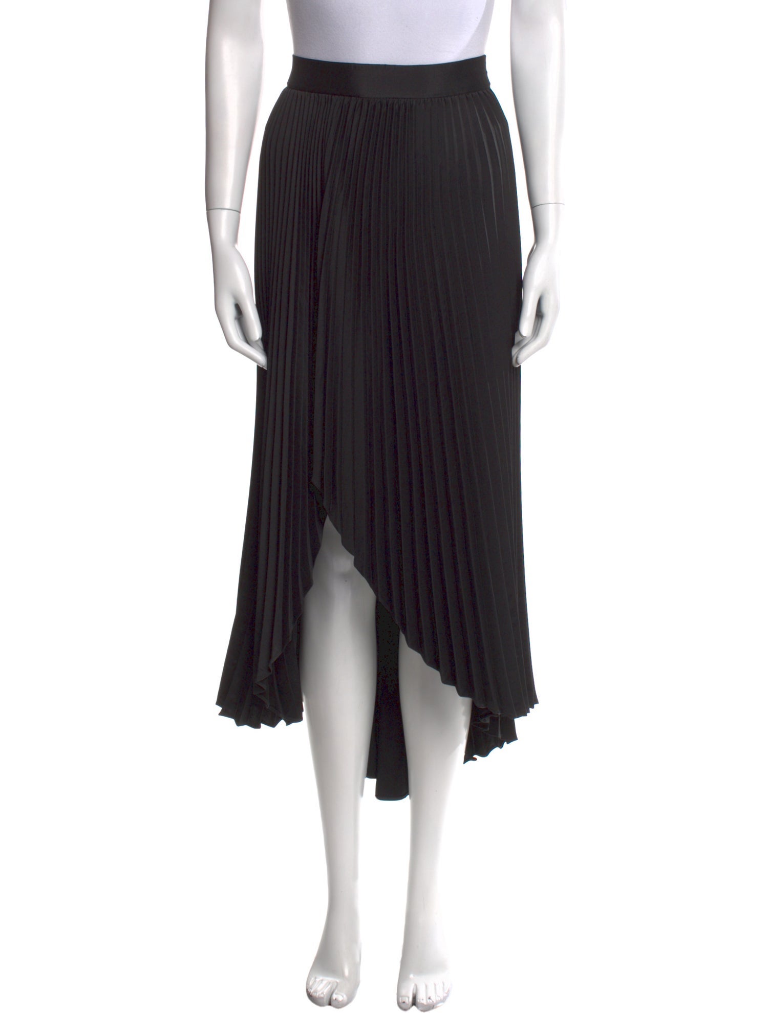 Ramy Brook Pleated Accents Midi Length Skirt