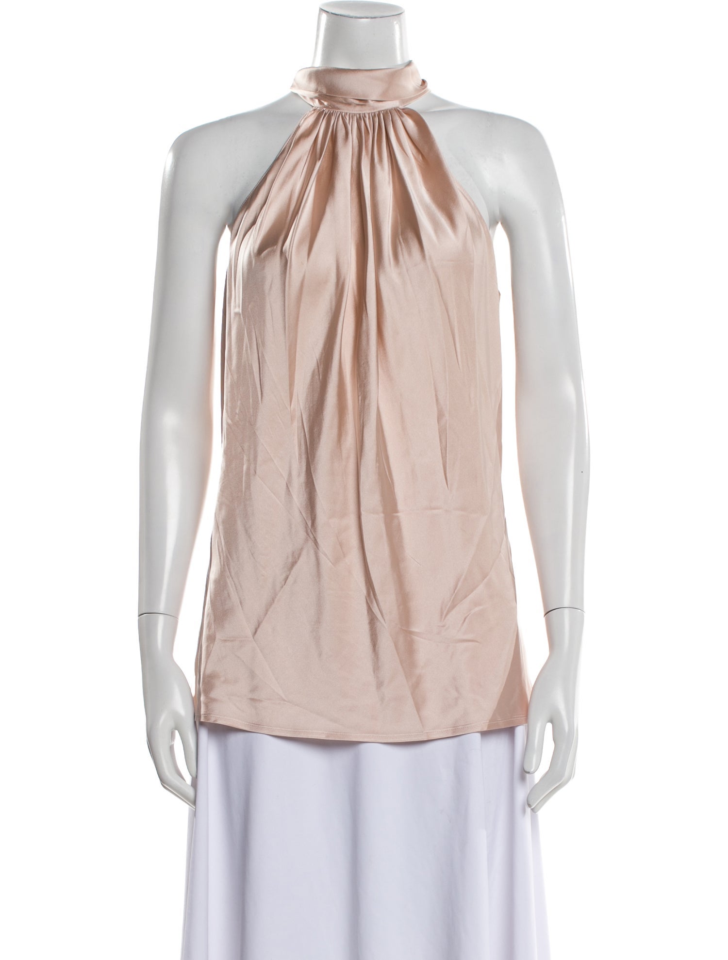 Ramy Brook Silk Mock Neck Blouse