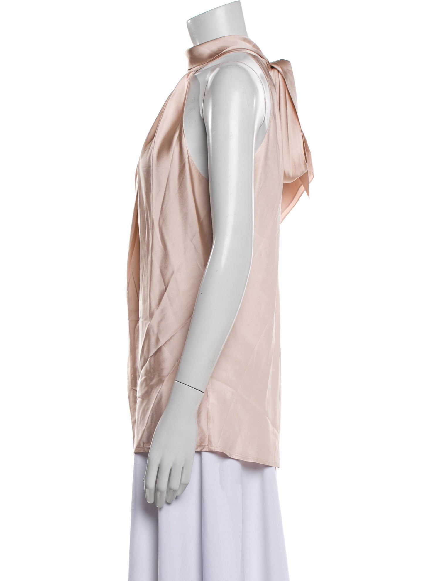 Ramy Brook Silk Mock Neck Blouse