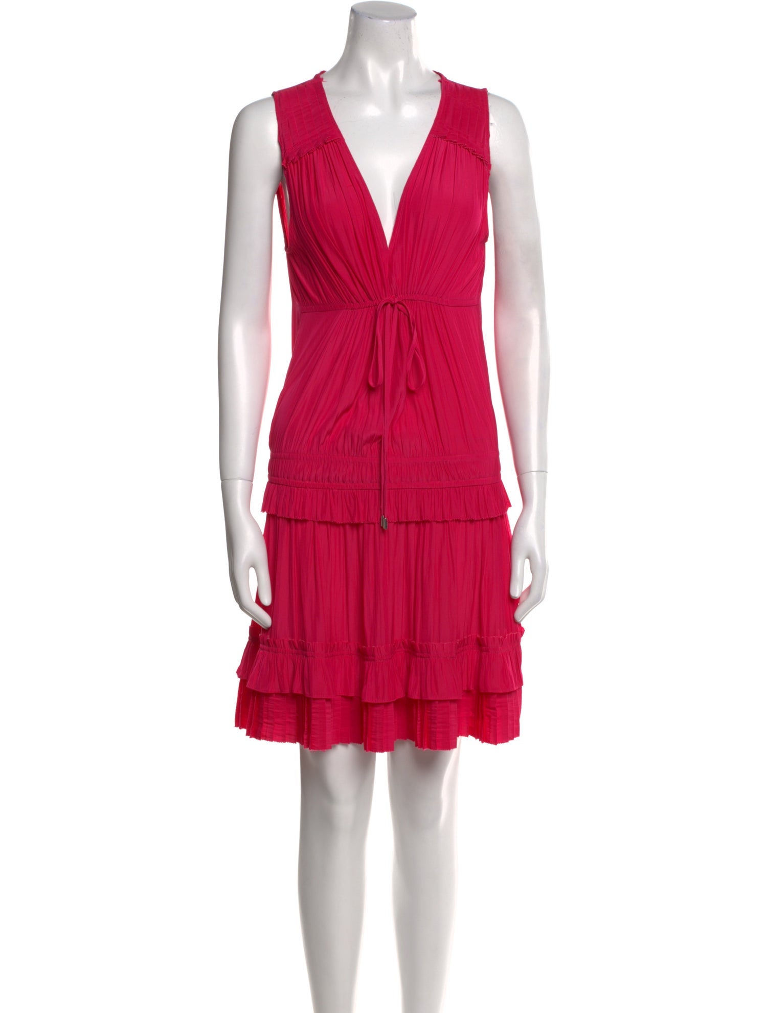 Ramy Brook V-Neck Knee-Length Dress
