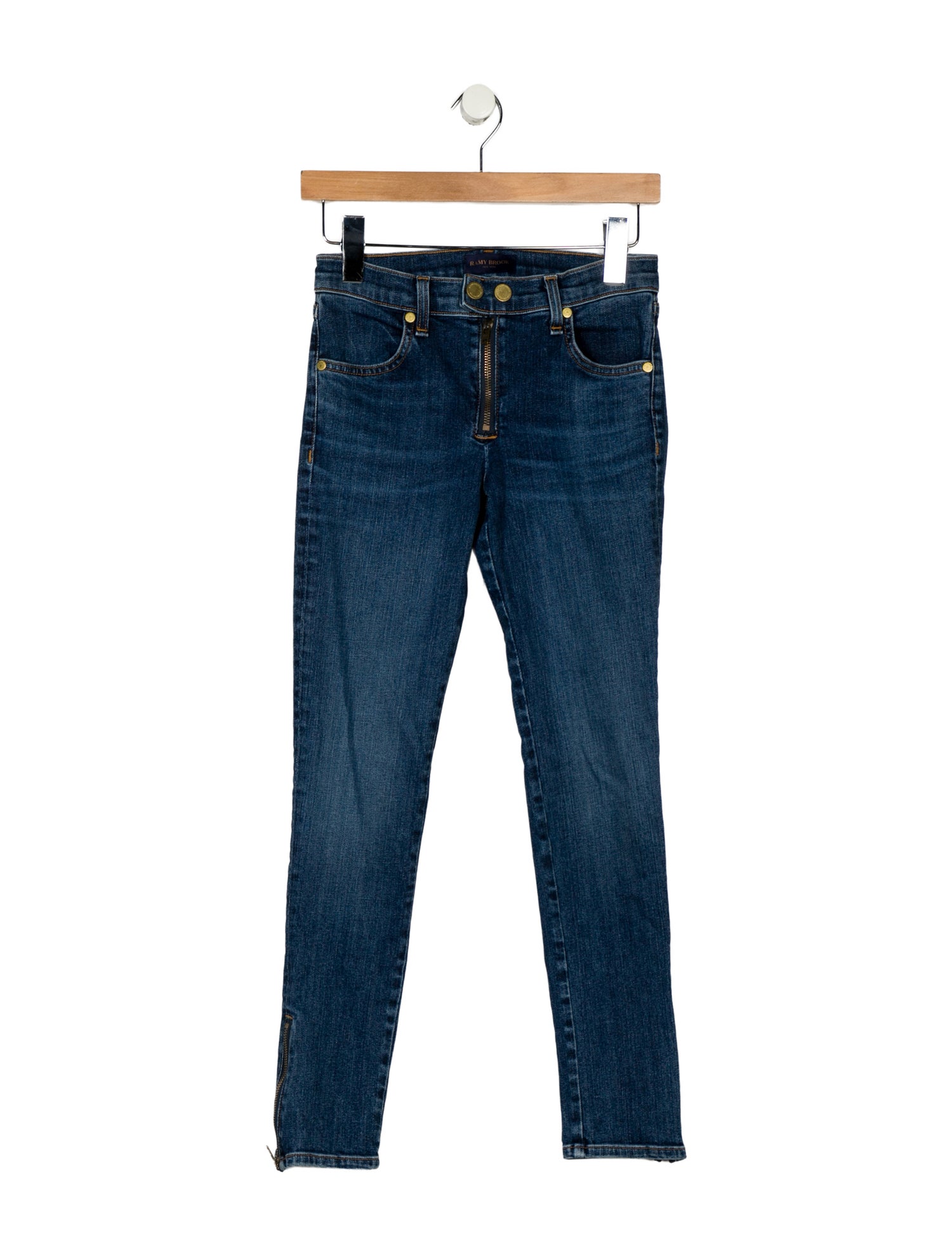 Ramy Brook Mid-Rise Skinny Leg Jeans