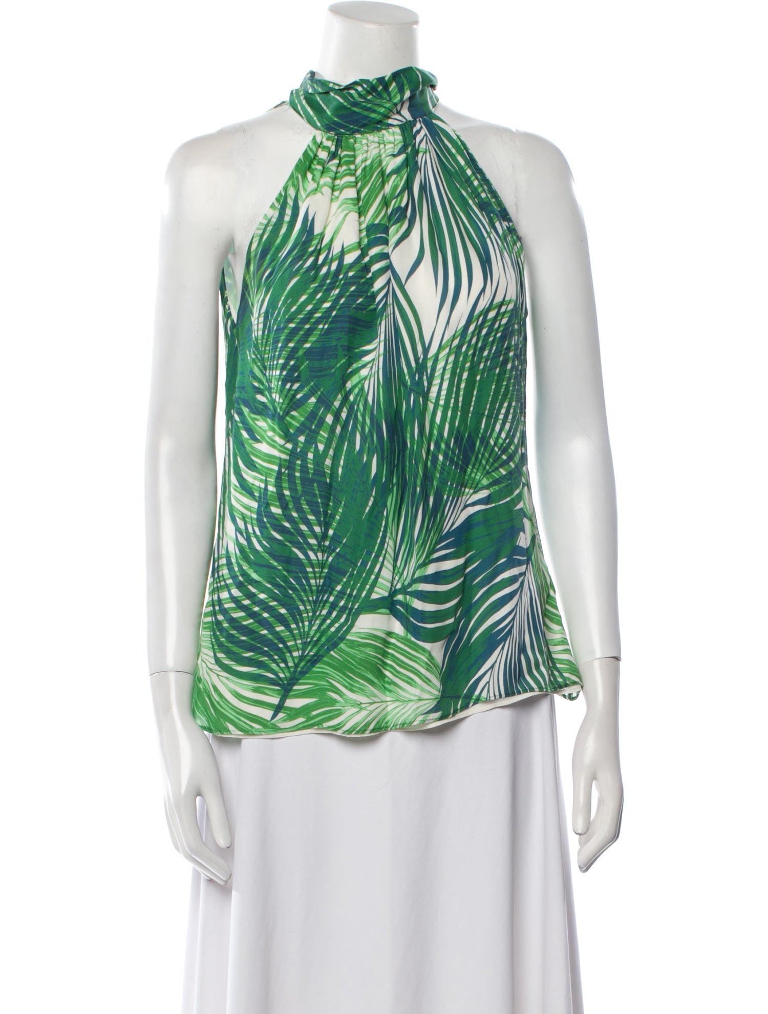 Ramy Brook Printed Turtleneck Blouse