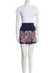 Ramy Brook Printed Embroidered Accent Skirt Set