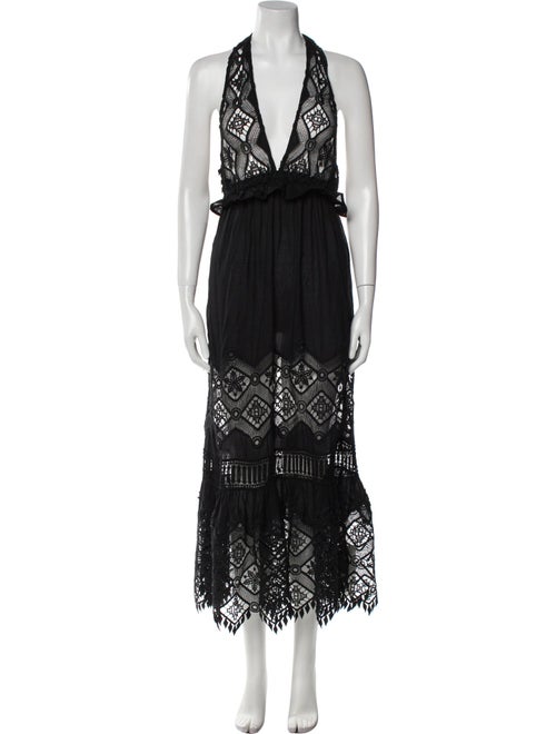 Ramy Brook Lace Pattern Long Dress