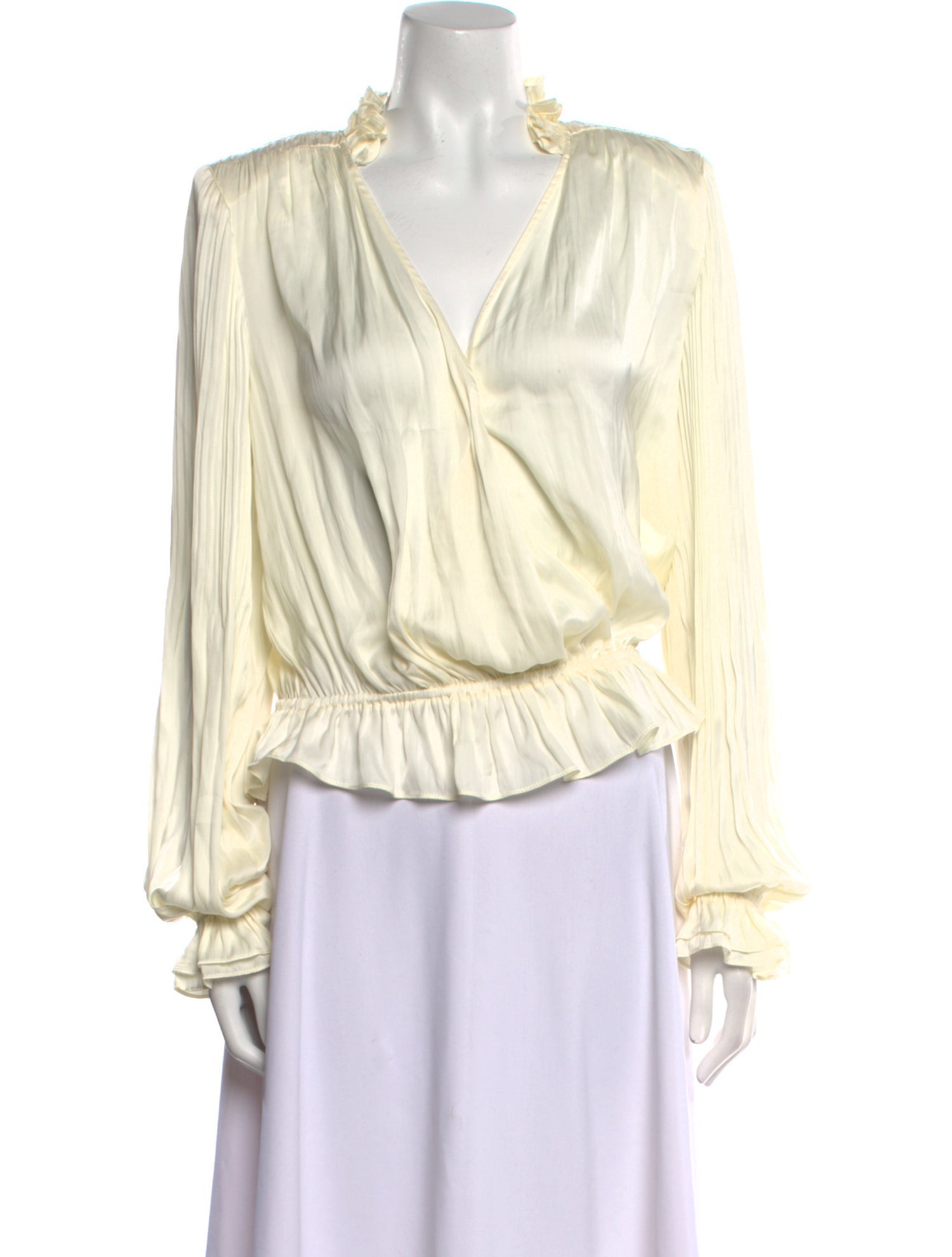 Ramy Brook V-Neck Long Sleeve Blouse w/ Tags
