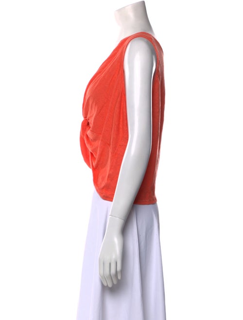 Ramy Brook Linen V-Neck Crop Top