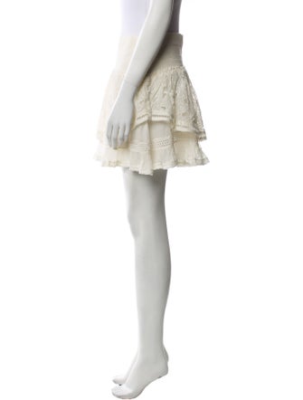 Ramy Brook Lace Pattern Mini Skirt