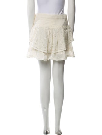 Ramy Brook Lace Pattern Mini Skirt
