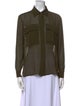 Ramy Brook Long Sleeve Button-Up Top