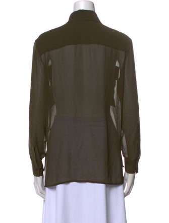 Ramy Brook Long Sleeve Button-Up Top