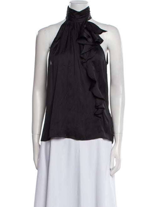 Ramy Brook Mock Neck Sleeveless Blouse