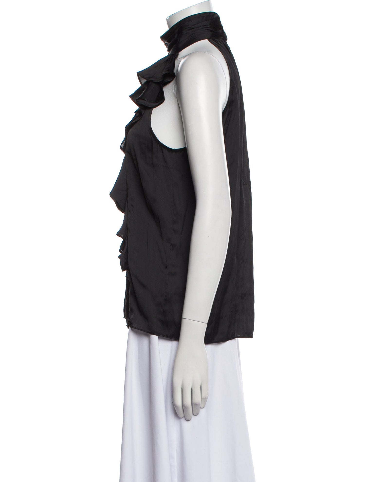Ramy Brook Mock Neck Sleeveless Blouse