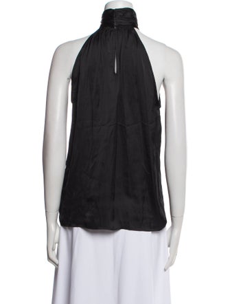 Ramy Brook Mock Neck Sleeveless Blouse