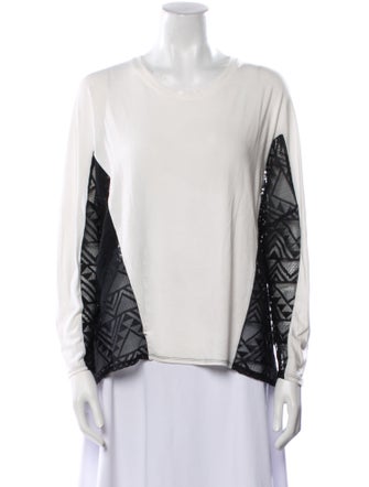 Ramy Brook Scoop Neck Long Sleeve T-Shirt
