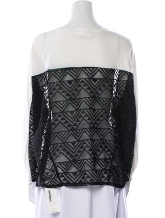 Ramy Brook Scoop Neck Long Sleeve T-Shirt