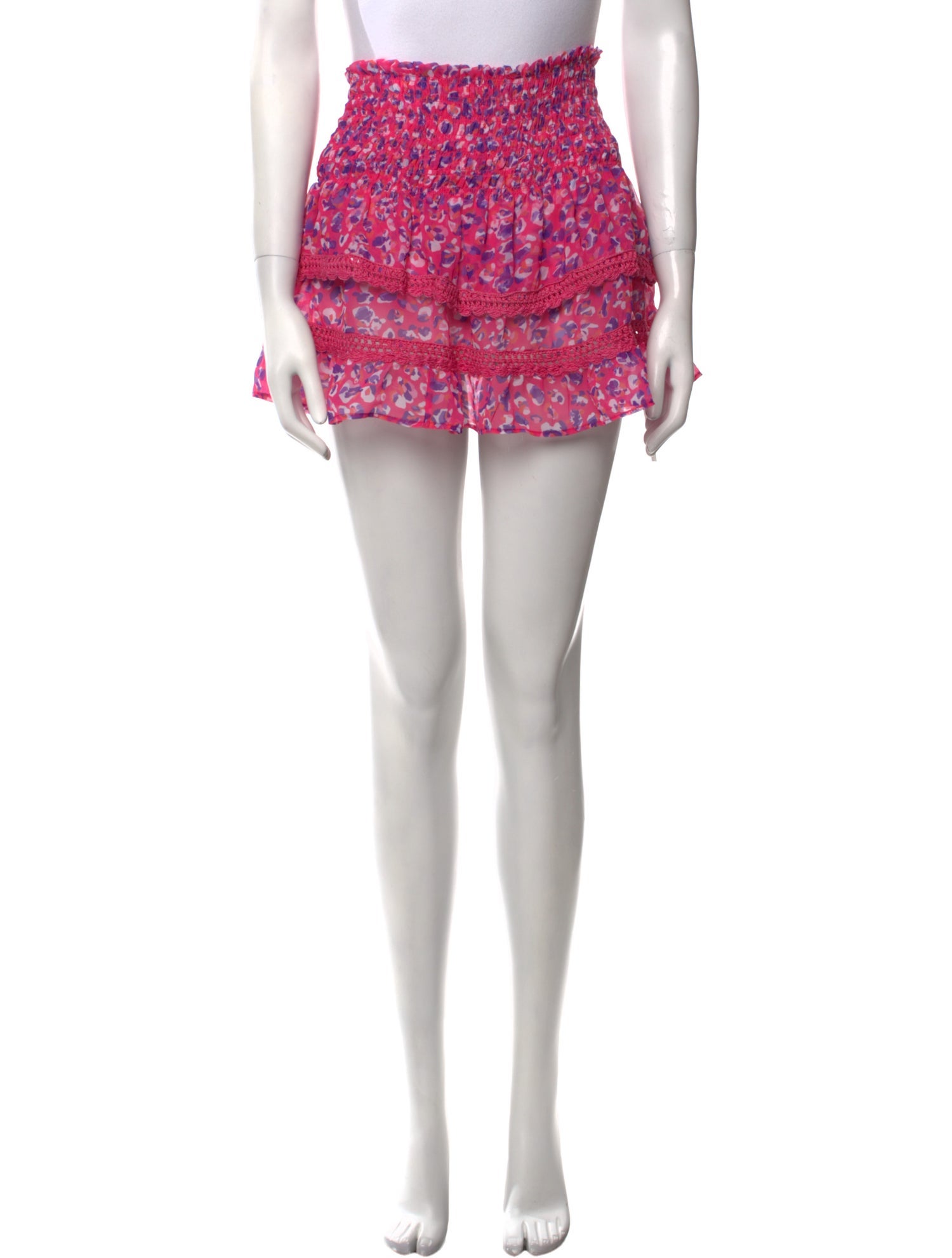 Ramy Brook Floral Print Mini Skirt