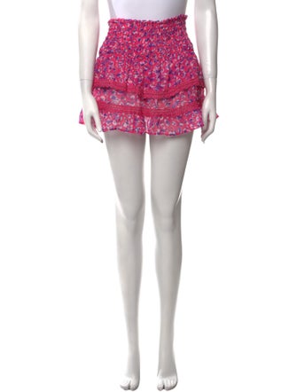 Ramy Brook Floral Print Mini Skirt