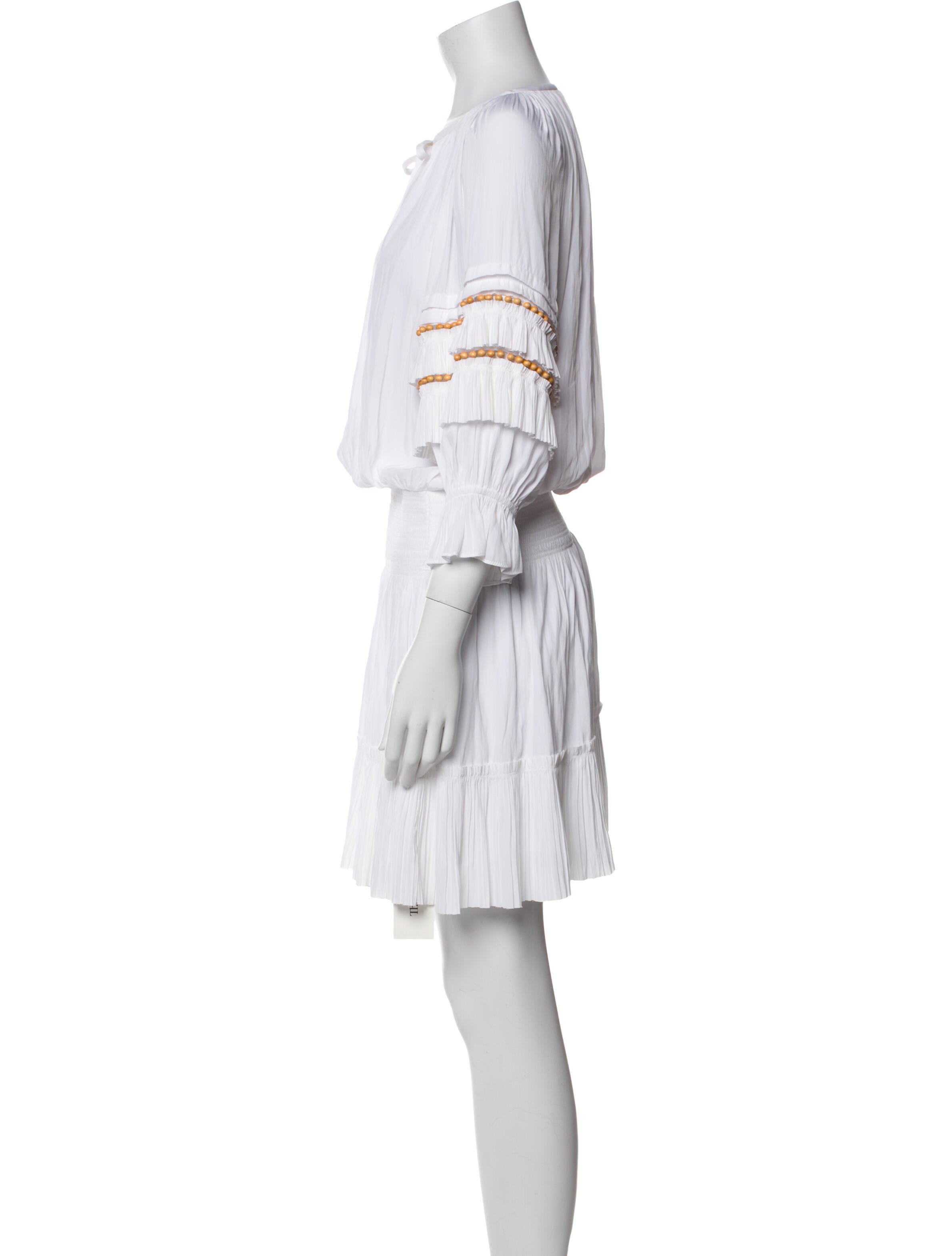 Ramy Brook Tie Neck Knee-Length Dress