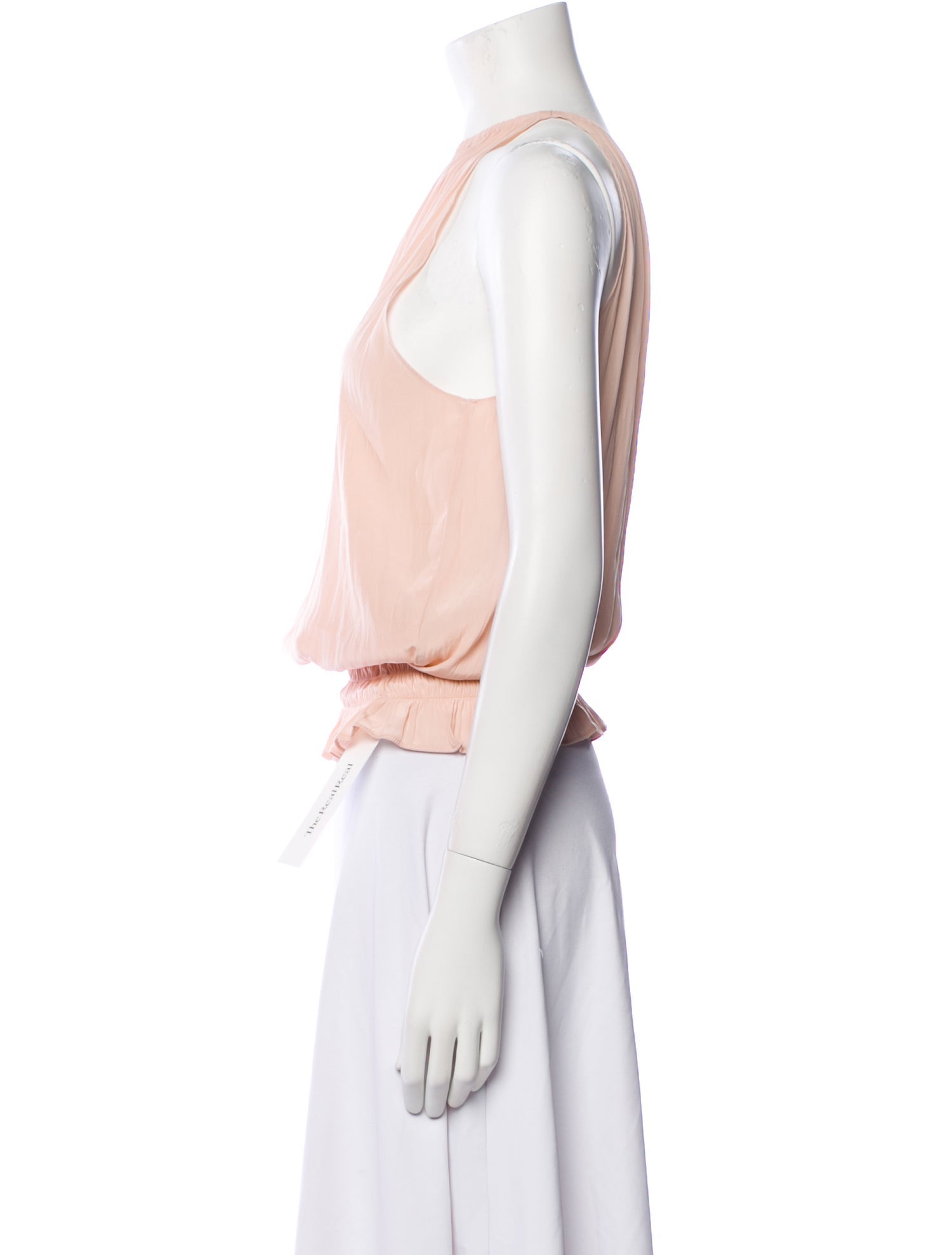 Ramy Brook Bateau Neckline Sleeveless Crop Top