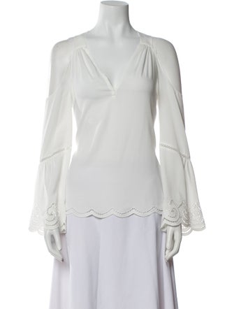Ramy Brook V-Neck Long Sleeve Blouse