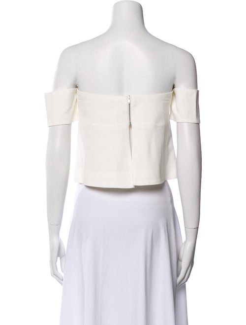 Ramy Brook Off-The-Shoulder Short Sleeve Crop Top