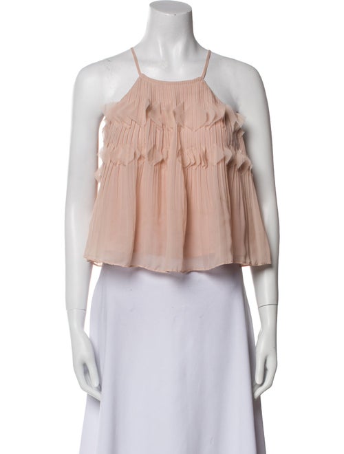 Ramy Brook Square Neckline Sleeveless Crop Top