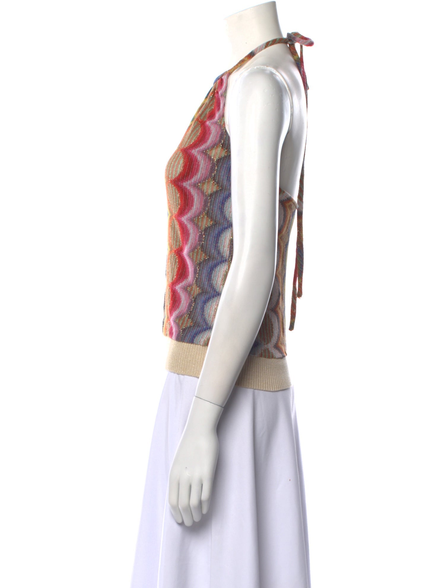 Ramy Brook Printed Halterneck Crop Top