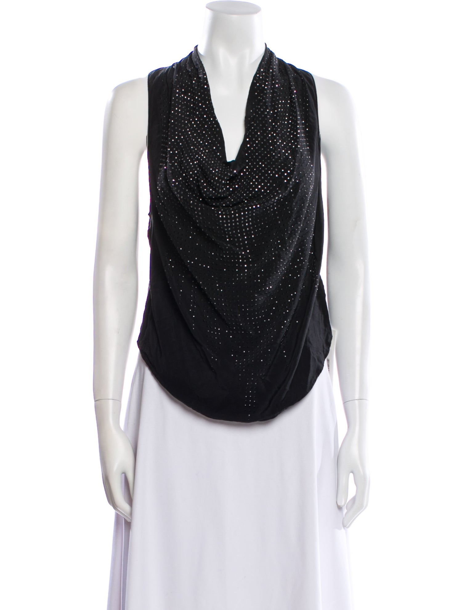 Ramy Brook Silk Cowl Neck Top