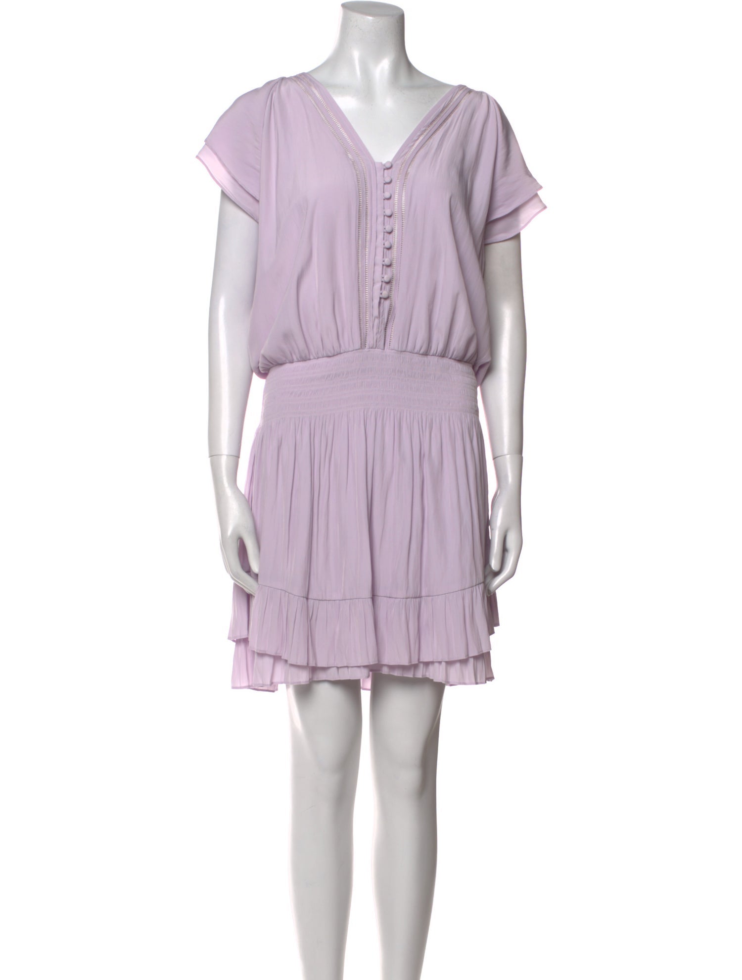 Ramy Brook V-Neck Knee-Length Dress