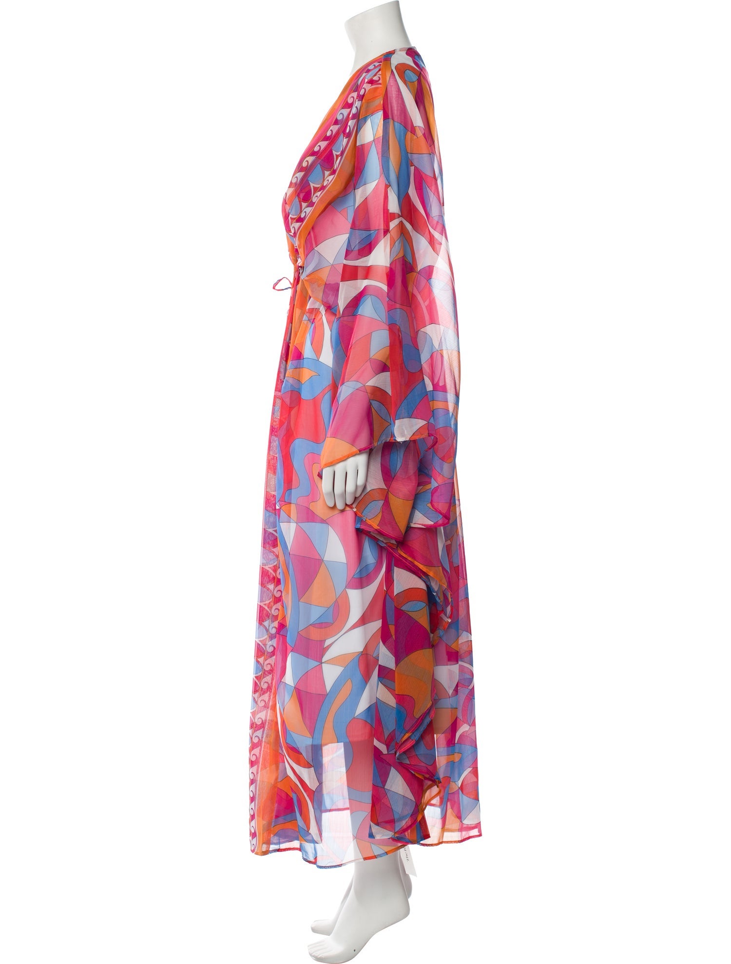 Ramy Brook Printed Beaded Accents Robe