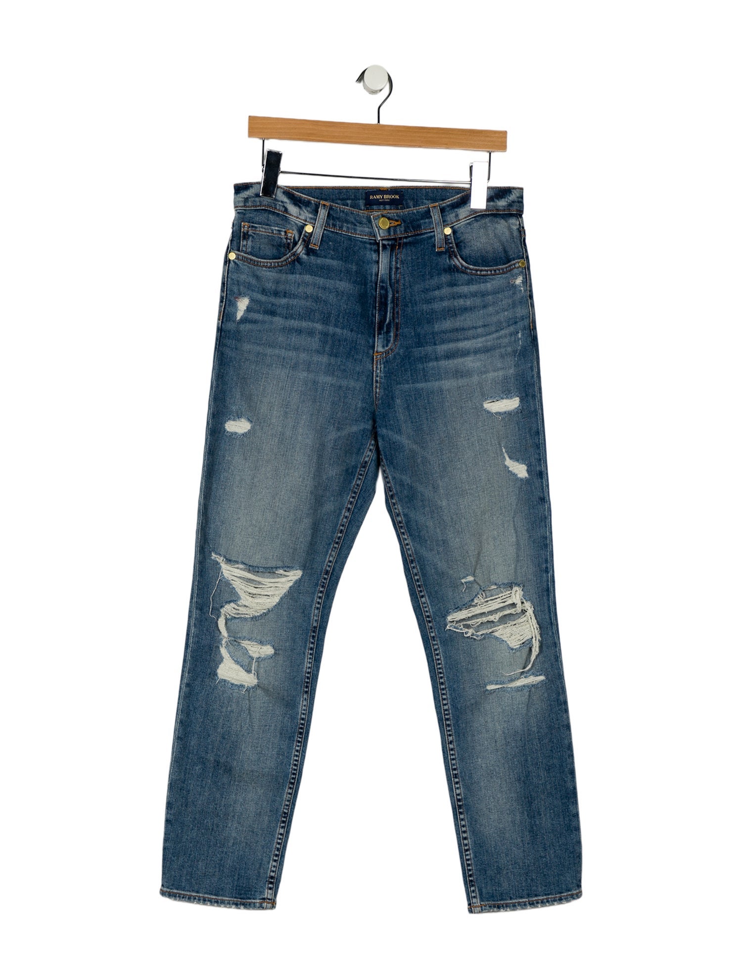 Ramy Brook High-Rise Straight Leg Jeans