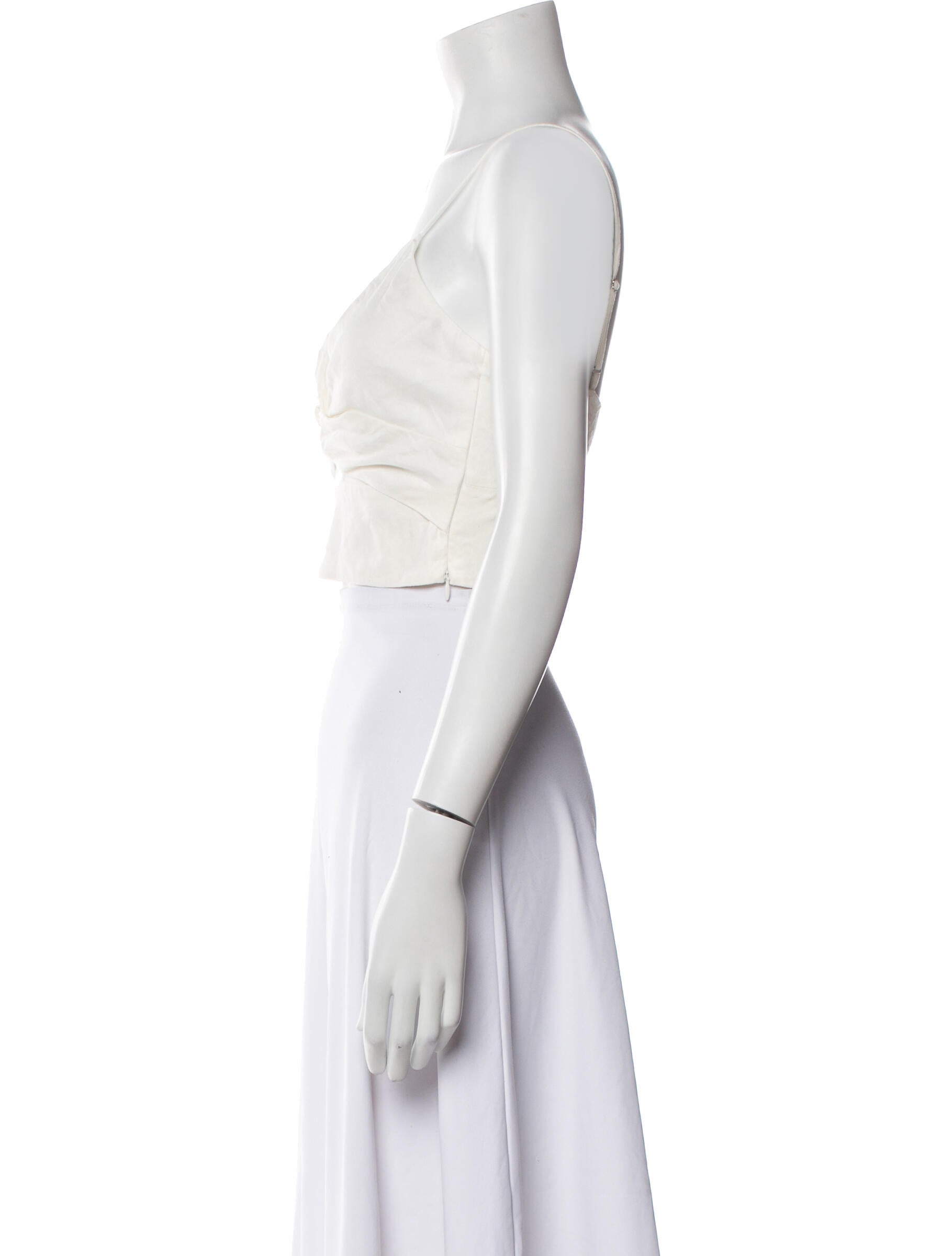 Ramy Brook Emma Linen Crop Top