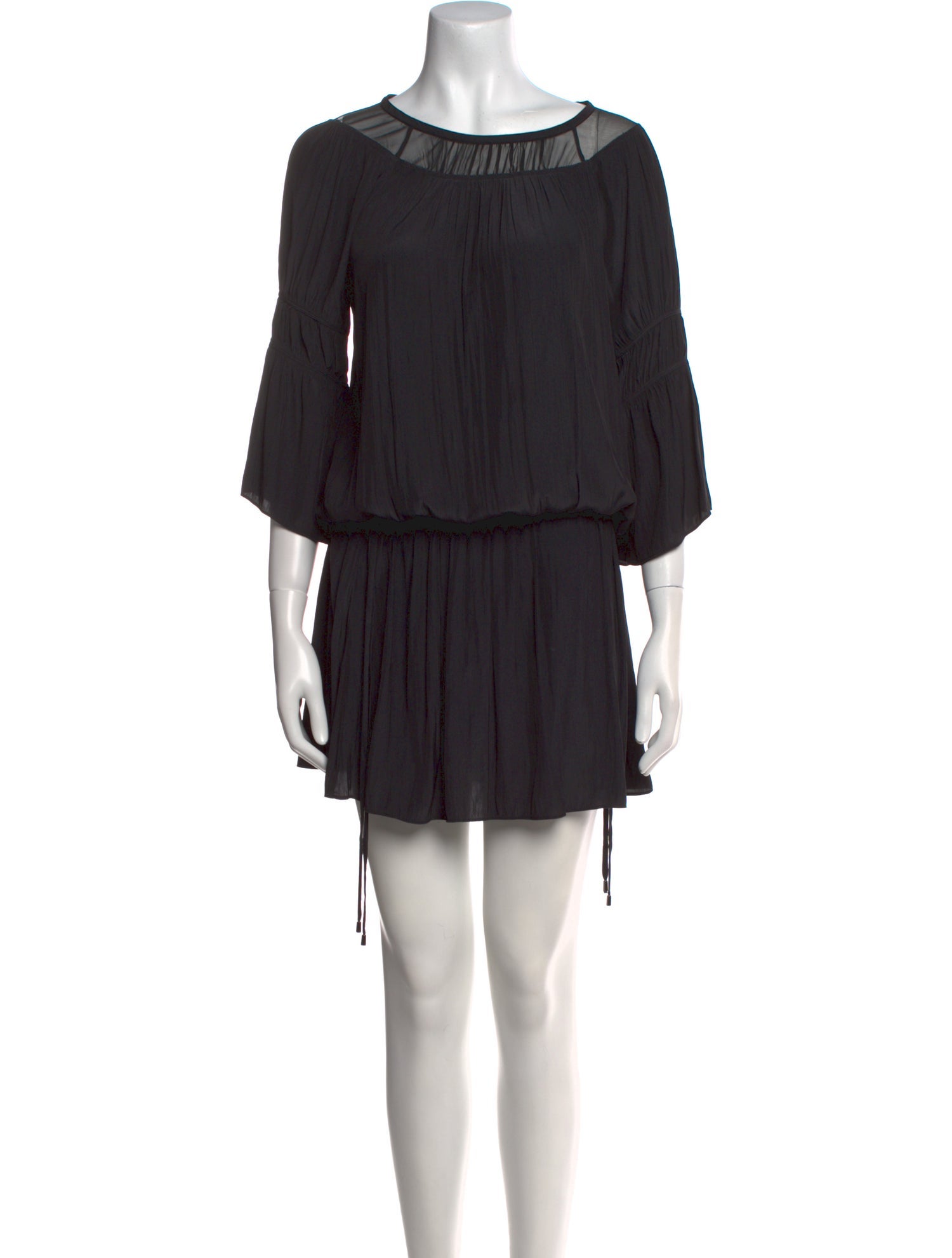 Ramy Brook Bateau Neckline Mini Dress