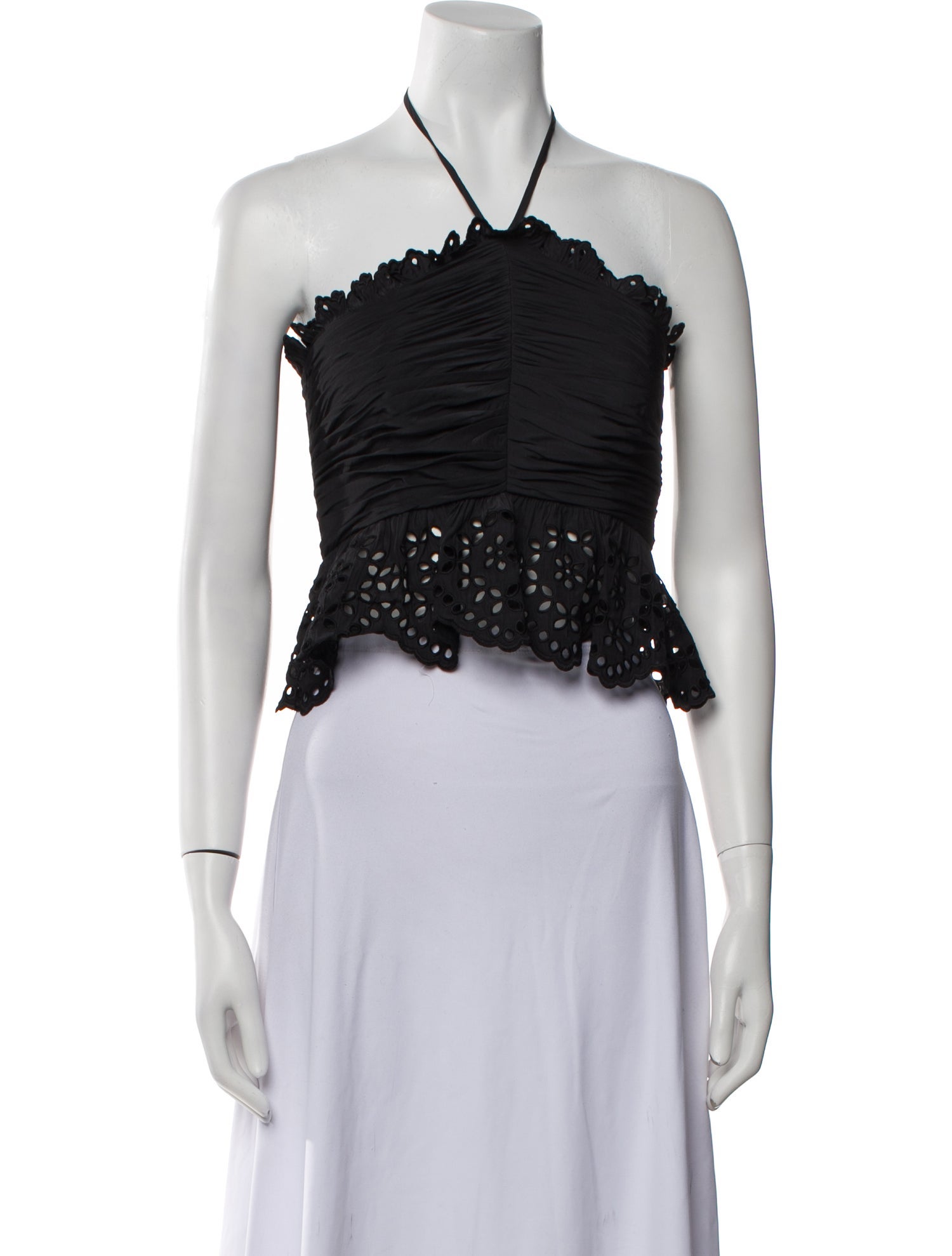 Ramy Brook Halterneck Sleeveless Crop Top