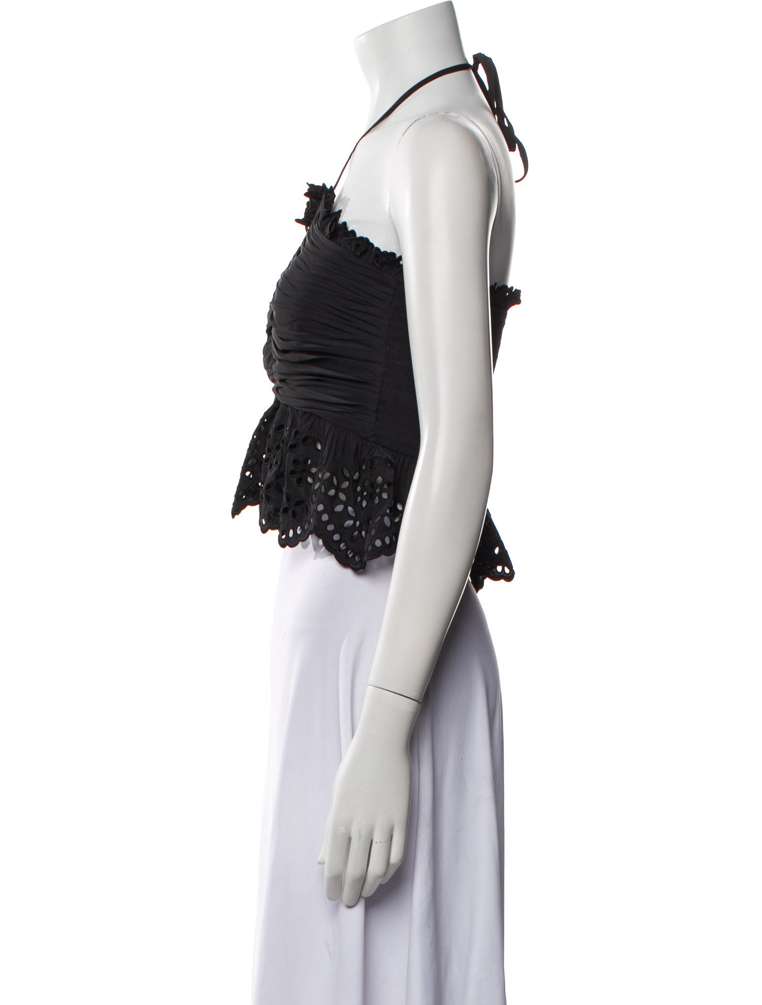 Ramy Brook Halterneck Sleeveless Crop Top