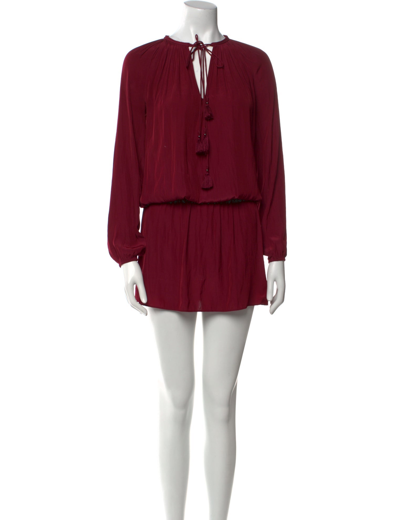 Ramy Brook Tie Neck Mini Dress