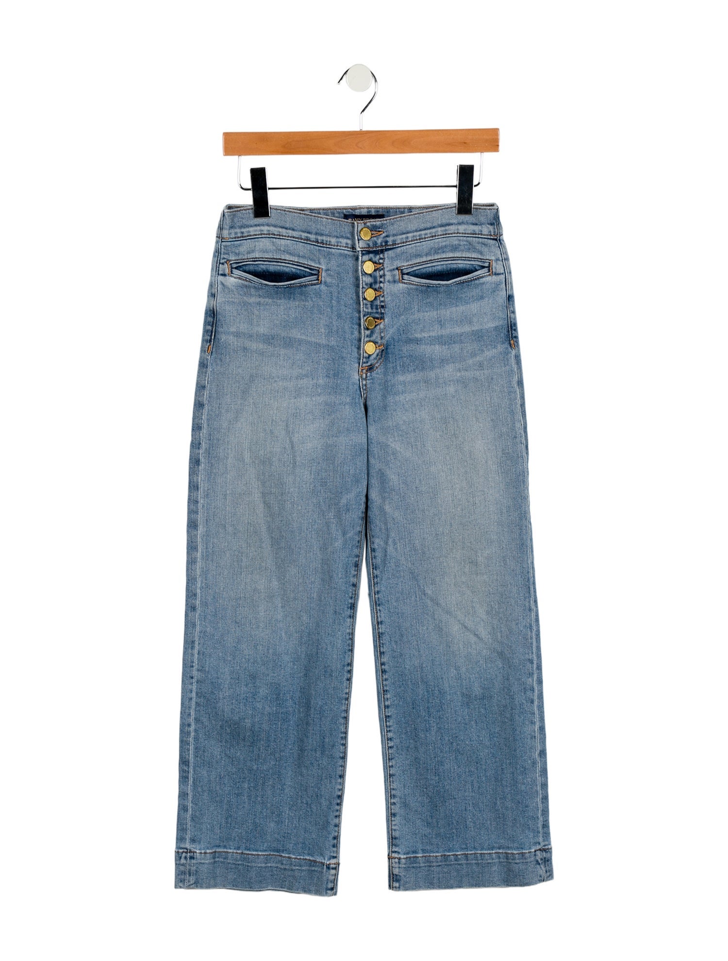 Ramy Brook Mid-Rise Wide Leg Jeans