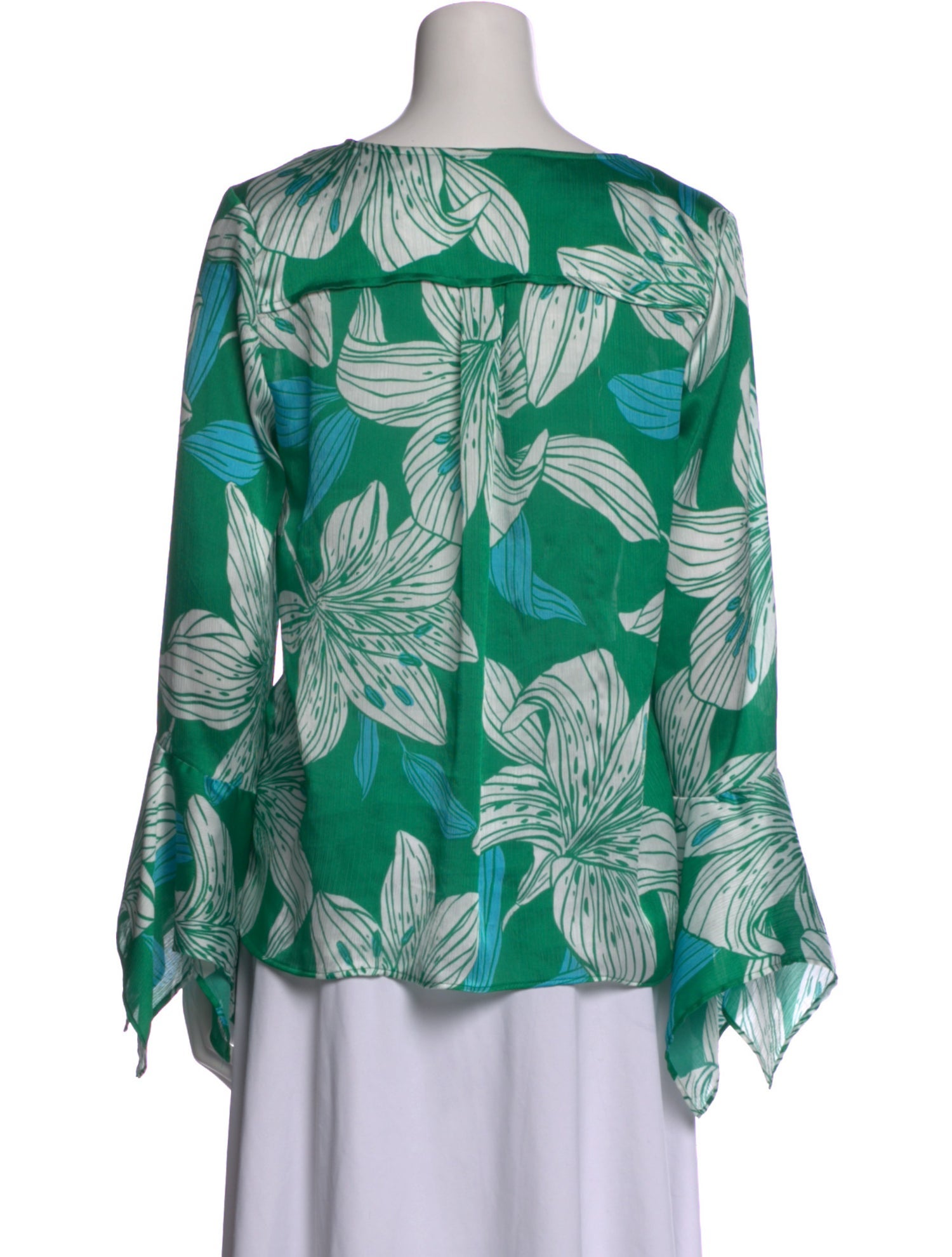 Ramy Brook Printed V-Neck Blouse